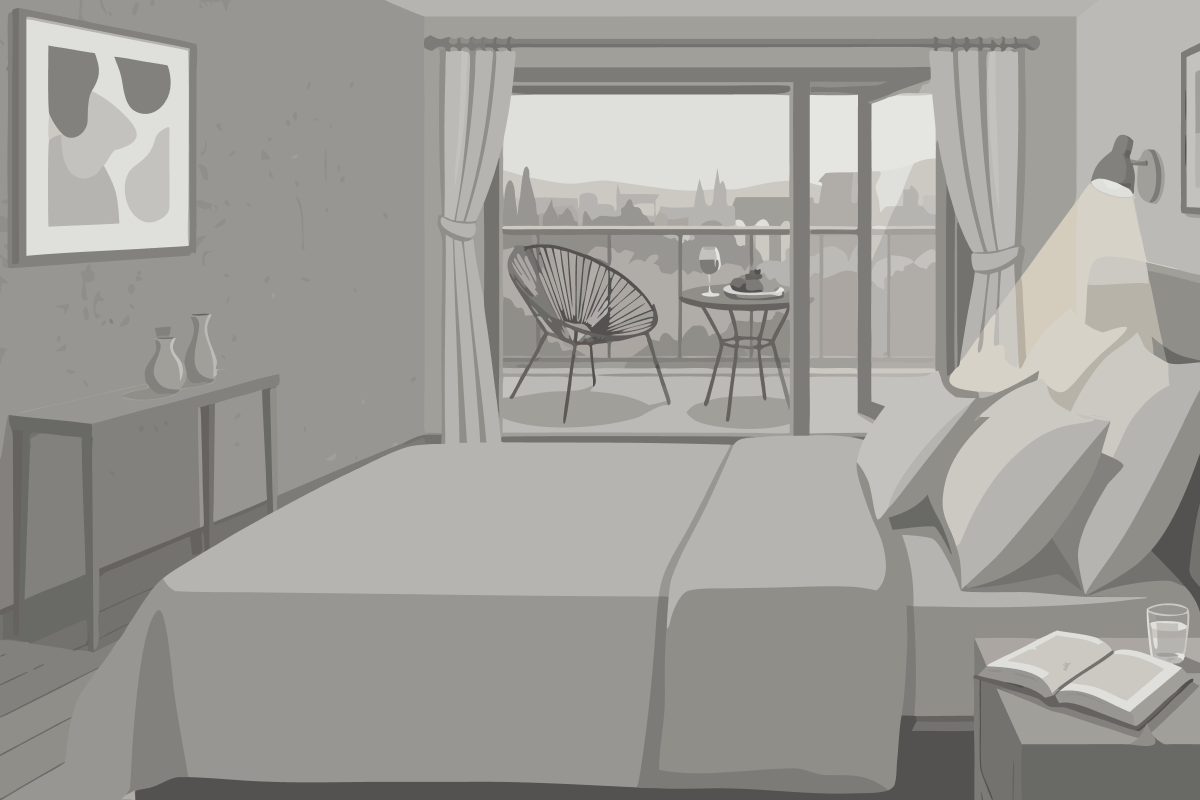 Doppelzimmer mit Meerblick